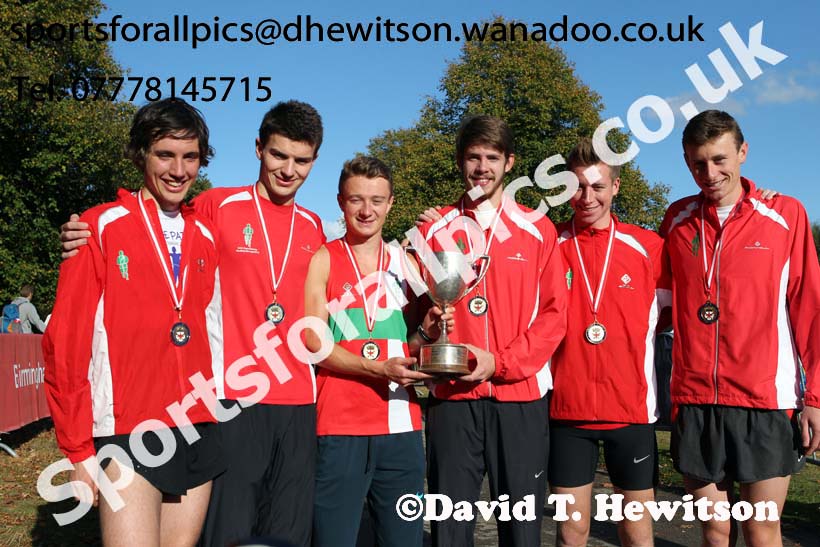 Aldershot Farnham and District winners of the mens 6 stage road relay, English National 6 and 4 Stage Road Relays, Sutton Park, Birmingham. Photo: David T. Hewitson/Sports for All Pics